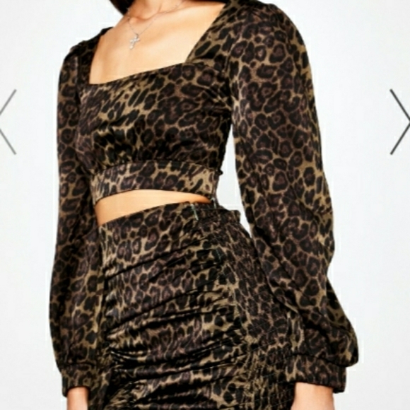 DOLLS KILL Velvet Leopard Side Ruffle Mini Skirt 👌 - Picture 4 of 6
